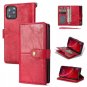Leather Case for iPhone 11 Pro Max Retro Vintage Snap Button Card Slots Slim