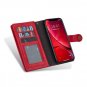 Leather Case for iPhone 11 Pro Max Retro Vintage Snap Button Card Slots Slim