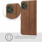 Leather Wallet Case for iPhone 11 Pro Max with Viewing Stand Card Slots Brown