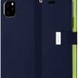 Rich Wallet Case for iPhone 11 Pro Max Extra Card Slots Leather Flip Cover Navy