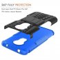 Moto G7 Play Case with Screen Protector and Kickstand for Blue