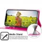 Wallet Case for iPhone 11 Pro Max Slim Stylish Leather Stand Flip Cover Hot Pink