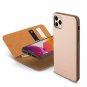 Wallet Case for iPhone 11 Pro Max Detachable Magnetic Vegan Leather Luna Pink