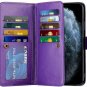 2-in-1 Wallet Case for iPhone 11 Pro Max Detachable Hybrid Protective Slim Hard