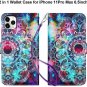 2-in-1 Wallet Case for iPhone 11 Pro Max Detachable Hybrid Protective Slim Hard