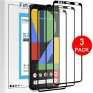 3 Pack Screen Protector for Google Pixel 4XL/4 XL Tempered Glass Premium HDBlack