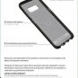 Case for Galaxy S8 FlexShock Impact Protection Silicone Durable Smokey/Black