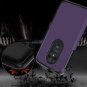 Dingoo Moto G7 Play Case with Screen Protector [Hybrid Dual Purple