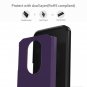 Dingoo Moto G7 Play Case with Screen Protector [Hybrid Dual Purple