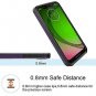 Dingoo Moto G7 Play Case with Screen Protector [Hybrid Dual Purple