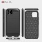 Case for Google Pixel 4 XL Lightweight Slim Soft Carbon Fiber TPU Cover Black