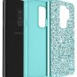 Case for Galaxy S9 Plus Glitter Luxury Crystal 2 Layer Shockproof Hard Turquoise