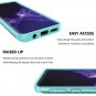 Case for Galaxy S9 Plus Glitter Luxury Crystal 2 Layer Shockproof Hard Turquoise