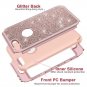 Case for iPhone 8 Plus/ 7 Plus Heavy Duty Defender Protective Case Bling Glitter