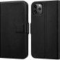 Wallet Case for iPhone 11 Pro Max Card Slots Full Body Shockproof Leather Black