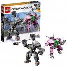 LEGO Overwatch D.Va and Reinhardt 75973 Mech Building Kit with popular...