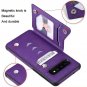 Cmeka Wallet Case for Samsung Galaxy S10 Plus S10+ with Card Purple -S10Plus