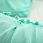 EVOLIVE 3pc Set Pinch Pleat/Kiss Pleat, Pintuck Down Alternative Twin, Mint