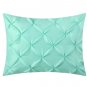 EVOLIVE 3pc Set Pinch Pleat/Kiss Pleat, Pintuck Down Alternative Twin, Mint