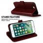Wallet Case for iPhone 7/8 Plus w/ Protector & Stand Flip Folio Leather Cover