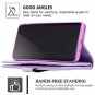 Galaxy S10 Plus Wallet Case with Strap for Women,Auker Sparkly Purple