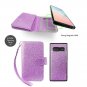 Miss Arts Galaxy S10 Plus Wallet Case, Detachable Magnetic Purple -S10