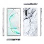 Case for Galaxy Note 10 Natural Marble Shockproof Rugged Full-Body Hybrid Cover