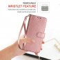 Samsung Galaxy S10 Plus/S10 + Wallet Case, Luxury PU Leather Flip Rose Gold