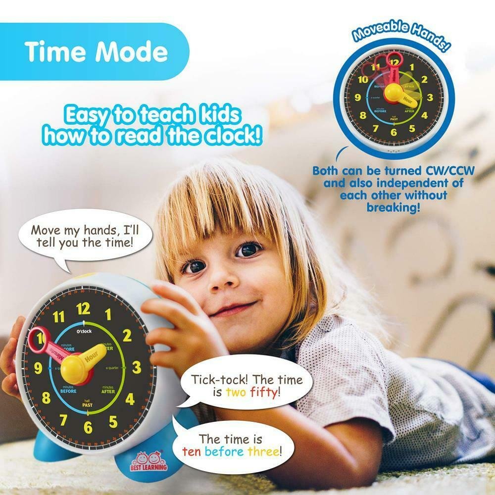 BEST LEARNING Learning Clock - Educational Talking Learn to Tell Time...
