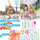 Juboury 1054Pcs Building Toy Blocks Bars Different Shape...