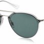 Ray-Ban RB4292N Blaze Double Bridge Square 62 mm, Transparent/Green