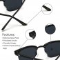 Polarized Classic Half Frame Semi Black / Gold Rimmed / Lens