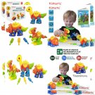 Kidtastic Dinosaur Toys - STEM Learning Original (106 pieces), 3 pack Take...