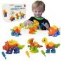 Kidtastic Dinosaur Toys - STEM Learning Original (106 pieces), 3 pack Take...