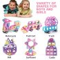 HOMOFY 117PCS Castle Magnetic Blocks for Boys Girls 117pcs