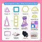 HOMOFY 117PCS Castle Magnetic Blocks for Boys Girls 117pcs