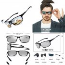 Bircen Polarized Sunglasses for Men Women One Size, Black Frame Silver Lens