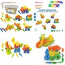 Kidtastic Set of 7 Take Apart Toys - Dinosaurs, Helicopter, Train, Truck,...