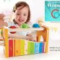Hape Pound & Tap Bench with Slide Out Xylophone - Award Winning Yellow