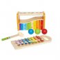 Hape Pound & Tap Bench with Slide Out Xylophone - Award Winning Yellow