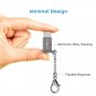 Micro USB to C Adapter (6 Pack),Basesailor Type C Keychain Black & Gray