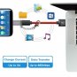 Micro USB to C Adapter (6 Pack),Basesailor Type C Keychain Black & Gray
