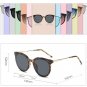 SOJOS Classic Retro Round Oversized, C5 Dark Tortoise Frame/Grey Lens