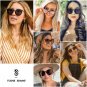 SOJOS Classic Retro Round Oversized, C5 Dark Tortoise Frame/Grey Lens