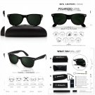 Polarized Sunglasses Wayfarer Style for Men and Women Universal, Shiny Black
