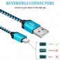 2Pack Durable Braided USB C Cables, Ailkin Type C Fast Charging Multi-Colored