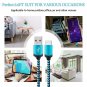 2Pack Durable Braided USB C Cables, Ailkin Type C Fast Charging Multi-Colored