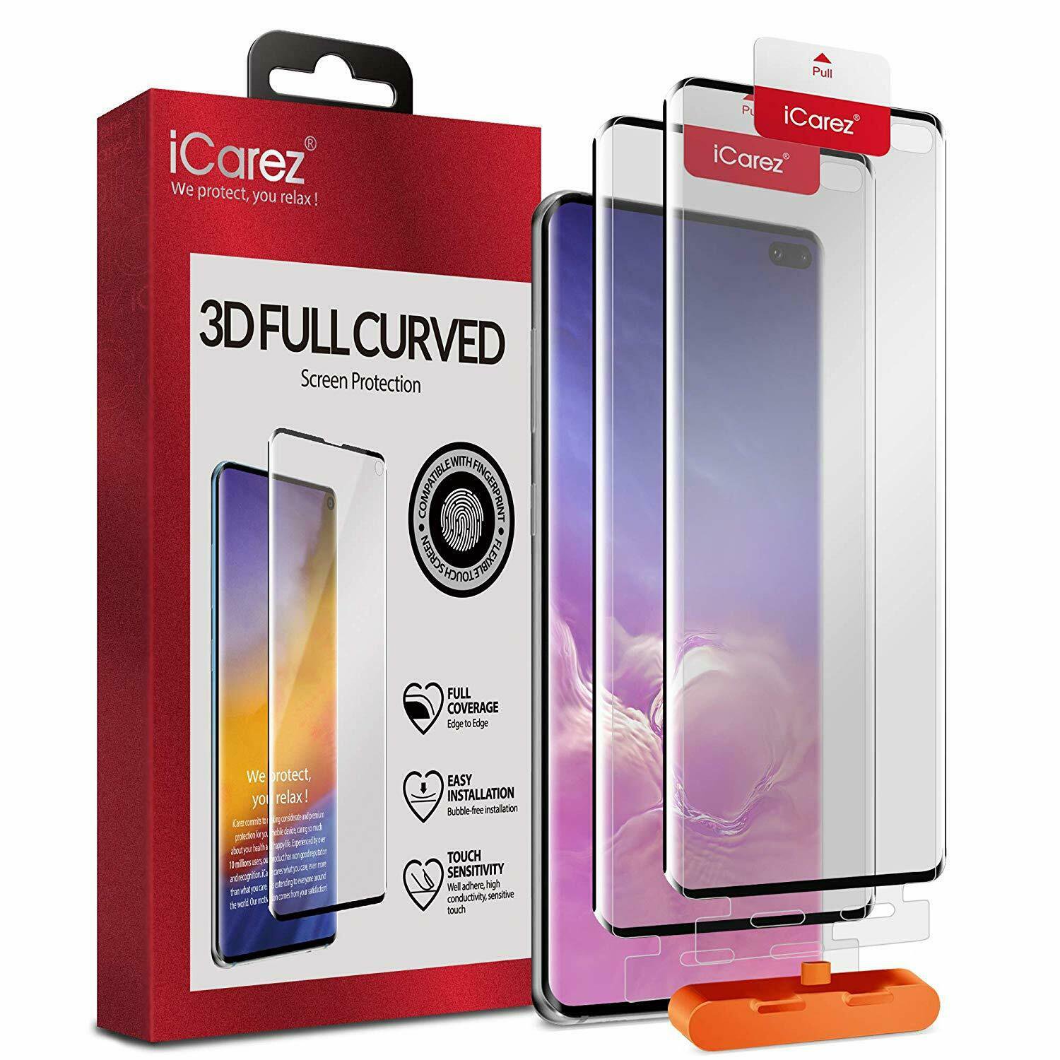 Samsung Galaxy S10 Plus Screen Protector 2 Pack Not Glass