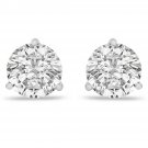 2.00Ct VS1 Moissanite 14k Solid White Gold Martini Stud Earrings