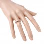Estate .90Ct Natural VS1 Diamond 14K Solid Rose Gold Ring